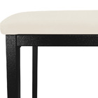 Banqueta Industrial Donna Suede Base Preto - D'rossi - Bege