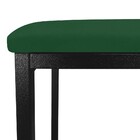 Banqueta Industrial Donna Suede Verde Base Preto D'rossi