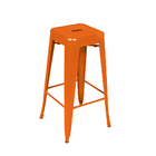 Banqueta Industrial Large Laranja Mor