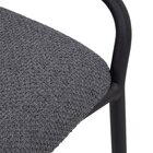 Banqueta Industrial Linx Média Com Assento Estofado Preto/gra