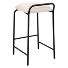 Banqueta Industrial Linx Média Com Assento Estofado Tecido:li