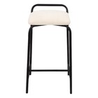 Banqueta Industrial Linx Média Com Assento Estofado Tecido:li