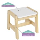 Banqueta Infantil Castelo Casatema Madeiraoriginals Branco/na