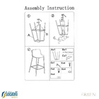 Banqueta Ipanema Média - Preto