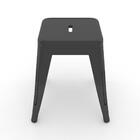 Banqueta Iron Com Encosto Cinza