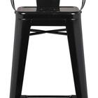 Banqueta Iron Encosto Alto Cor Preta 1,16 Mt (alt) - 37969