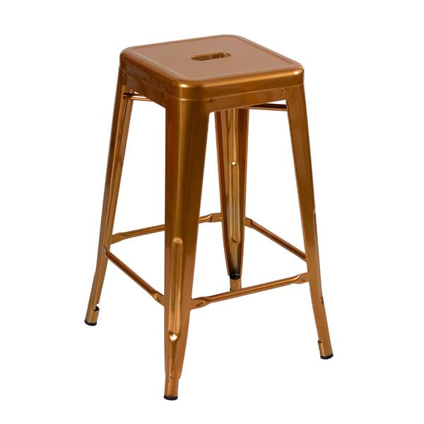 Banqueta Iron Tolix - 66 Cm - Industrial - Aço - Vintage - Co