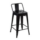 Banqueta Iron Tolix Com Encosto - 61 Cm - Industrial - Aço -