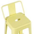 Banqueta Iron Tolix Com Encosto - 61 Cm - Industrial - Aço -