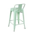 Banqueta Iron Tolix Com Encosto - 61 Cm - Industrial - Aço -