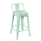 Banqueta Iron Tolix Com Encosto - 61 Cm - Industrial - Aço -