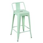 Banqueta Iron Tolix Com Encosto - 65 Cm - Industrial - Aço -