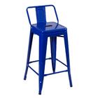 Banqueta Iron Tolix Com Encosto - 65 Cm - Industrial - Aço -