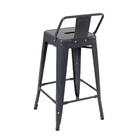 Banqueta Iron Tolix Com Encosto - 65 Cm - Industrial - Aço -