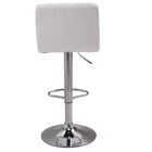 Banqueta Istambul Assento Em Couro Ecológico E Base Cromada F