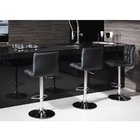 Banqueta Istambul Assento Em Couro Ecológico E Base Cromada F