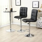 Banqueta Istambul Assento Em Couro Ecológico E Base Cromada F