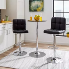 Banqueta Istambul Assento Em Couro Ecológico E Base Cromada F