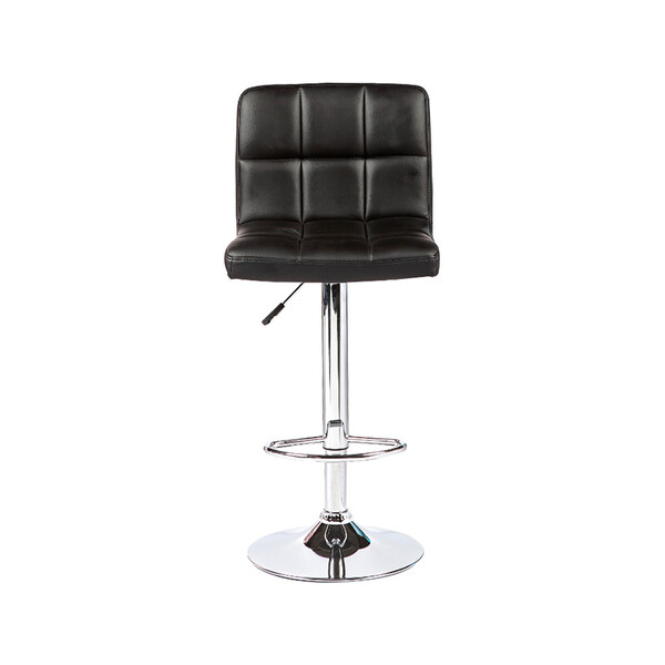 Banqueta Istambul Assento Em Couro Ecológico E Base Cromada F