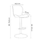 Banqueta Itajaí Base Disco   Preto