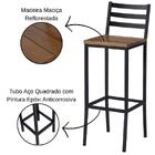 Banqueta Itália Em Metal Preto