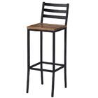 Banqueta Itália Em Metal Preto