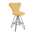 Banqueta Jacobsen Linho Amarela