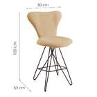 Banqueta Jacobsen Linho Bege