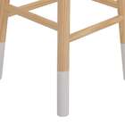 Banqueta Jaú Natural E Branca