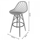 Banqueta Kaila - Azul Petróleo