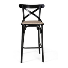 Banqueta Katrina Em Aço Preta