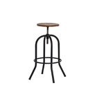 Banqueta Lagos Base Ferro Preta