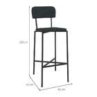 Banqueta Linares Pu Preta