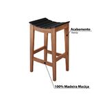 Banqueta Londres Assento Madeira - Imbuia/preto