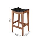 Banqueta Londres Assento Madeira - Imbuia/preto