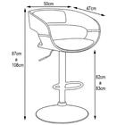 Banqueta Londrina Disco Pu Preta Brilho