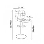 Banqueta Lucia Pu Preta