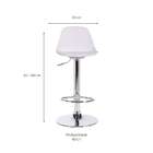 Banqueta Luisa Giratória Branca