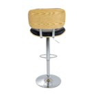 Banqueta Lux Wood Giratória Para Cozinha Bancada Área Gourmet