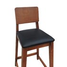 Banqueta Lyon Em Madeira Com Encosto Anatômico E Assento Esto