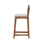 Banqueta Lyon Madeira Maciça Com Encosto Anatômico E Assento