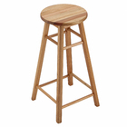 Banqueta Madeira Alta 72x30cm Marrom Metalnew