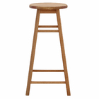 Banqueta Madeira Alta 72x30cm Marrom Metalnew