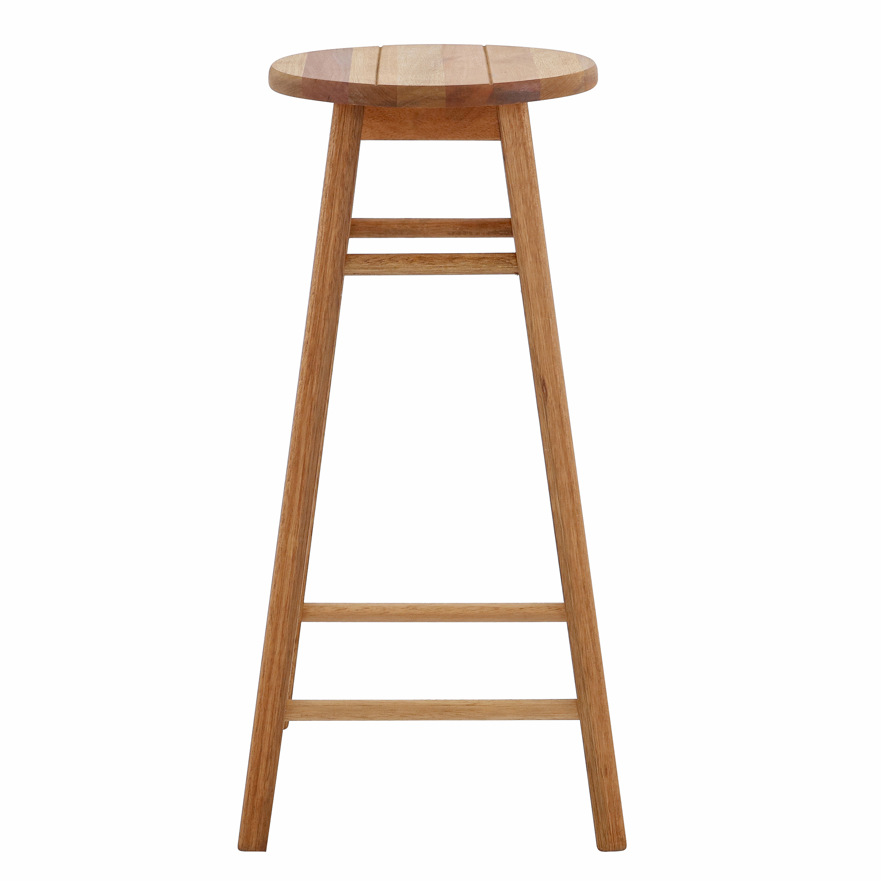 Banqueta Média em Madeira 72cm Marrom Lyptus Metalnew