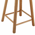 Banqueta Madeira Alta 72x30cm Marrom Metalnew