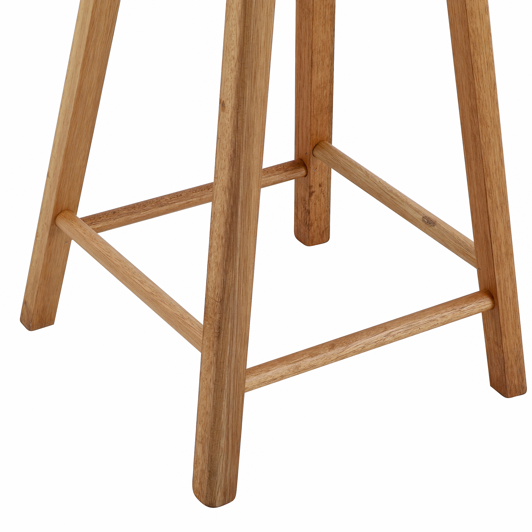 Banqueta Média em Madeira 72cm Marrom Lyptus Metalnew