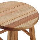 Banqueta Madeira Alta 72x30cm Marrom Metalnew