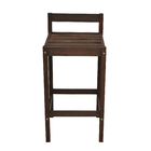 Banqueta Madeira Alta Quadra 83cm Nogueira Naterial