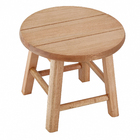 Banqueta Madeira Baixa 27x30cm Marrom Metalnew