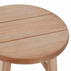 Banqueta Madeira Baixa 27x30cm Marrom Metalnew